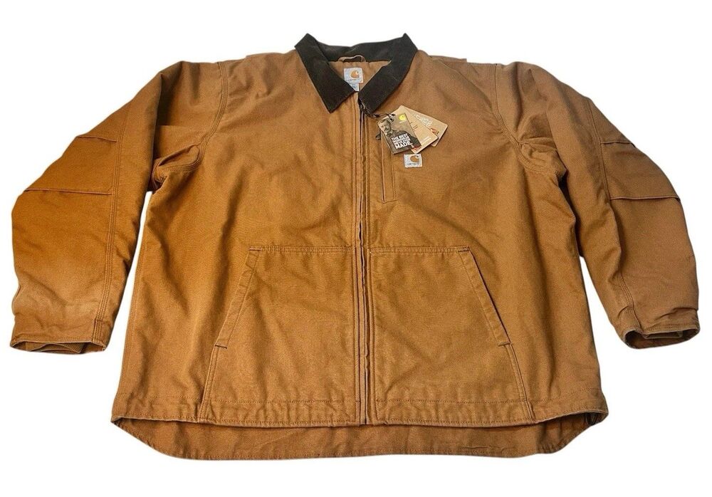 NWT Carhartt Full Swing Armstrong Brown Fleece-Lined Active Jacket Mens Size 2XL